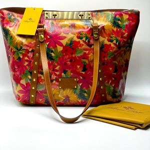 NWT Patricia Nash Spring Multi Benevenuto LG Shoulder Tote